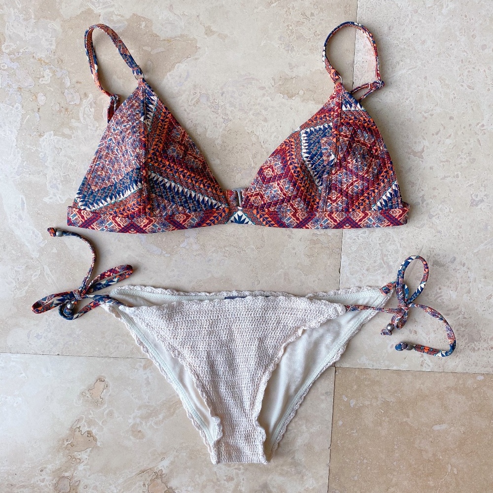Kendall and Kylie Printed Boho Bikini Set